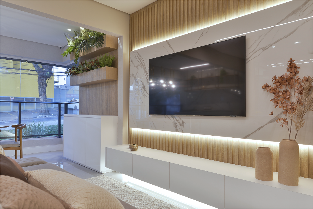 Como escolher o painel de TV ideal para decorar seu ambiente